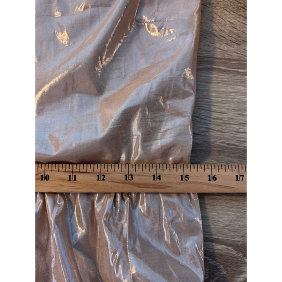 GAP Womens Metallic Tie Back Tiered Maxi Dress Medium - Picture 12 of 15